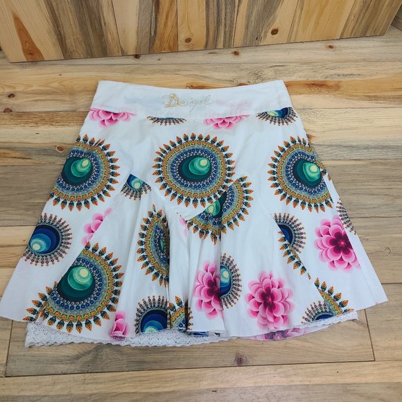 Desigual Skirts Desigual Swing Skirt Wlace Lining Poshmark
